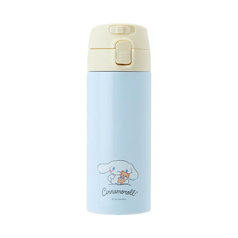 Sanrio 389170 One-Touch Stainless Steel Bottle, Cinnamon Roll, Capacity: 12.5 fl oz (370 ml)