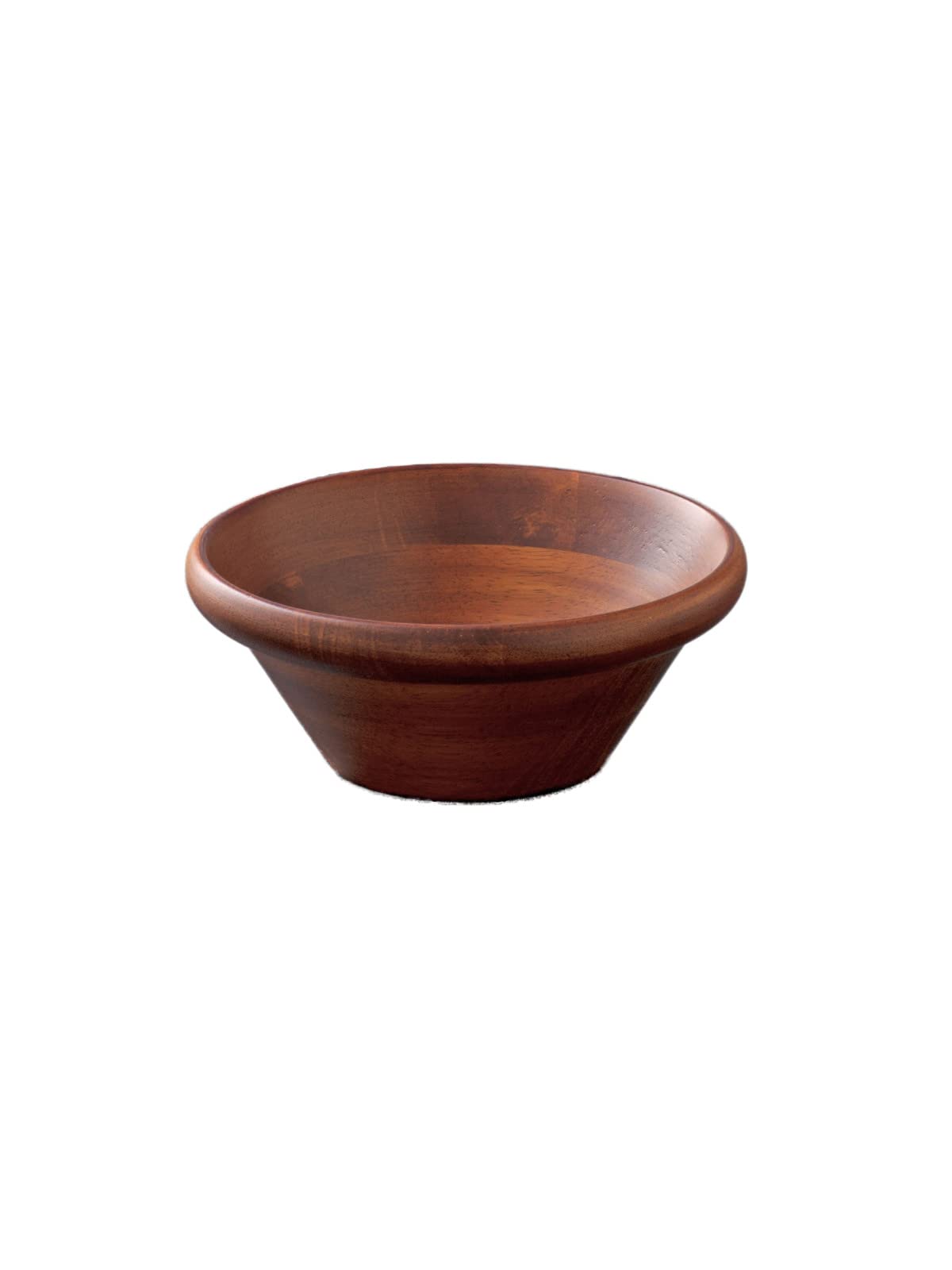 Swanson Shoji SB-150B Salad Bowl, Wooden Tableware, Rubber Wood, Brown, S, Warm, Stylish Design That Fits Your Dining Table