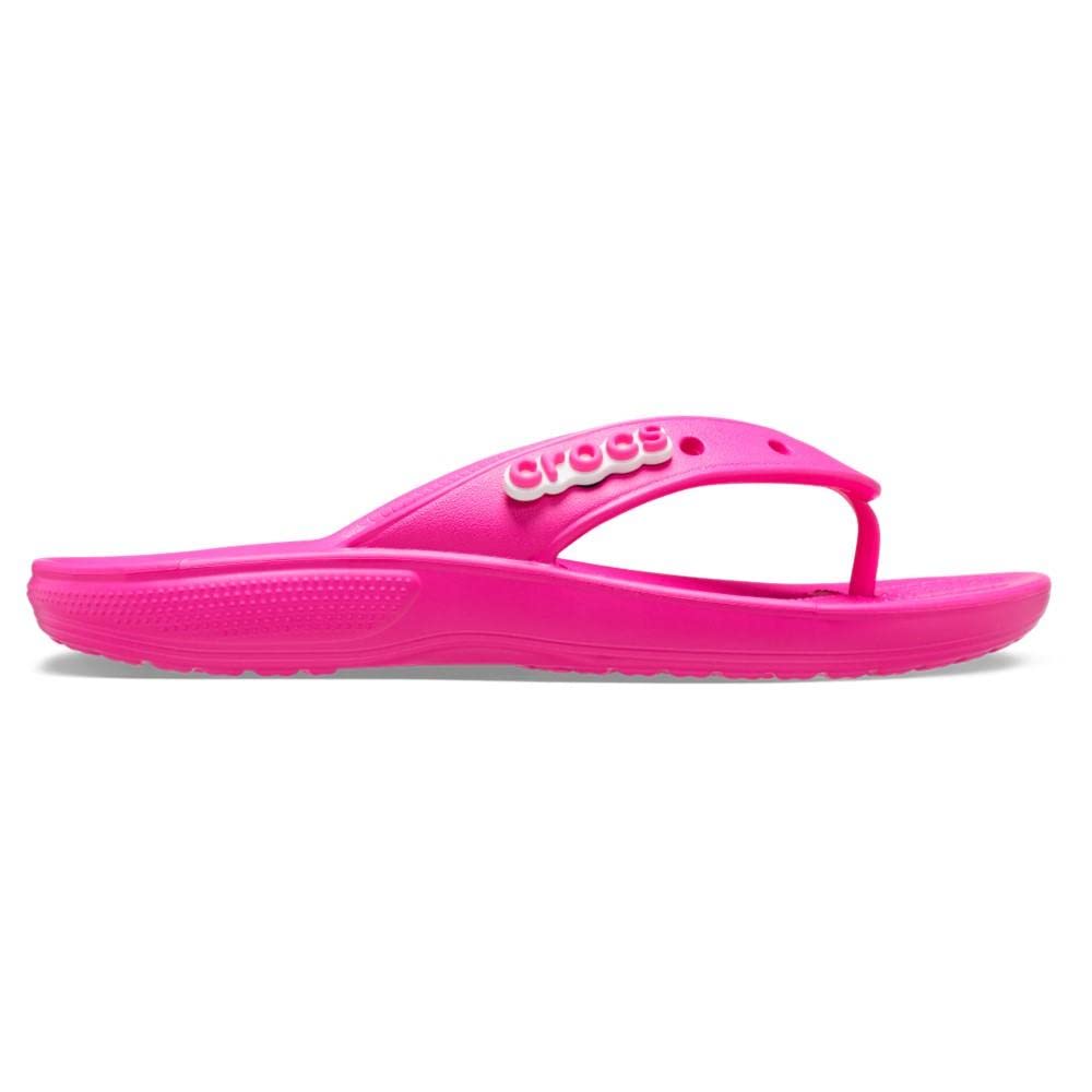 Crocs Unisex-Adult Classic Flip Flops, Juice, 8 Men