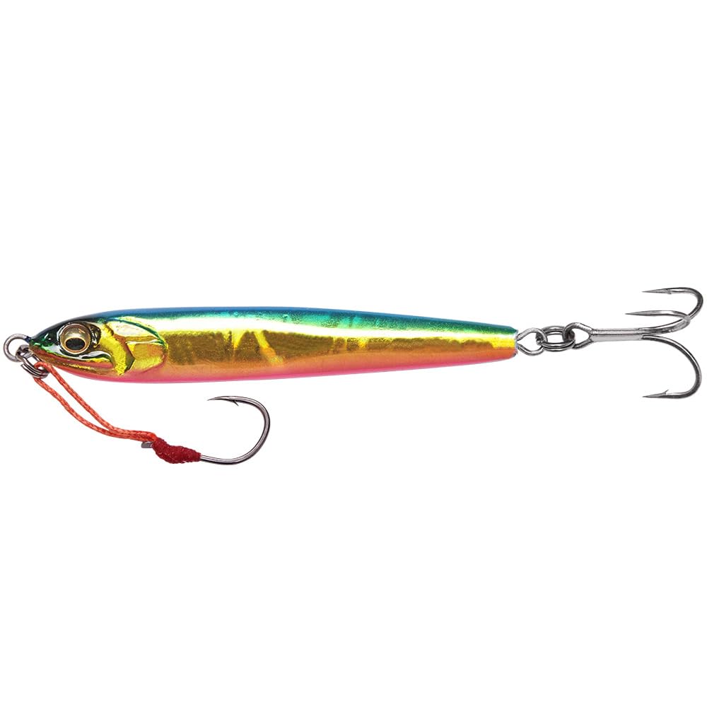 Megabass Metal-X WAVINGRIDER Metal Jig Lure, 1.4 oz (40 g), G Blue Pink Gold
