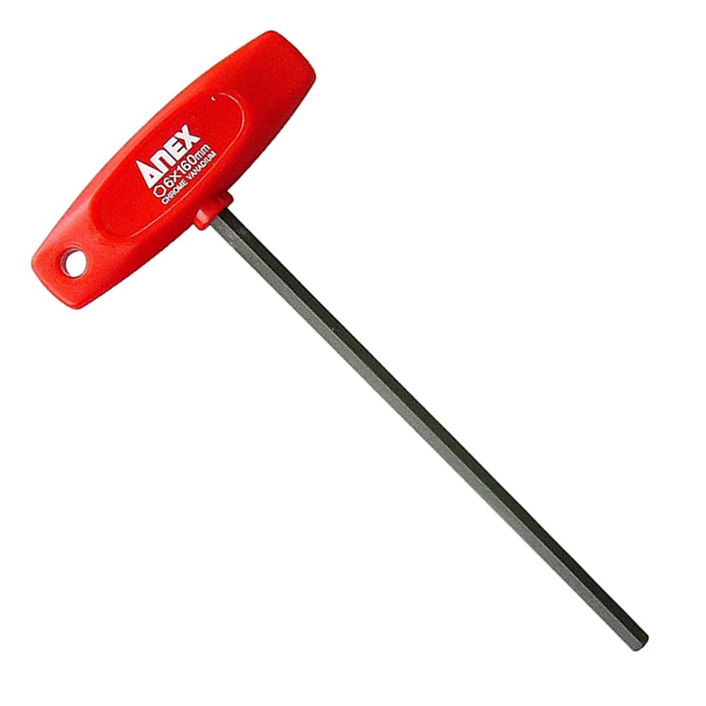 ANEX Screwdriver Hexagonal Wrench T-Handle Opposite Side 0.2 inch (6 mm) x 6.3 inches (160 mm) No. 3200