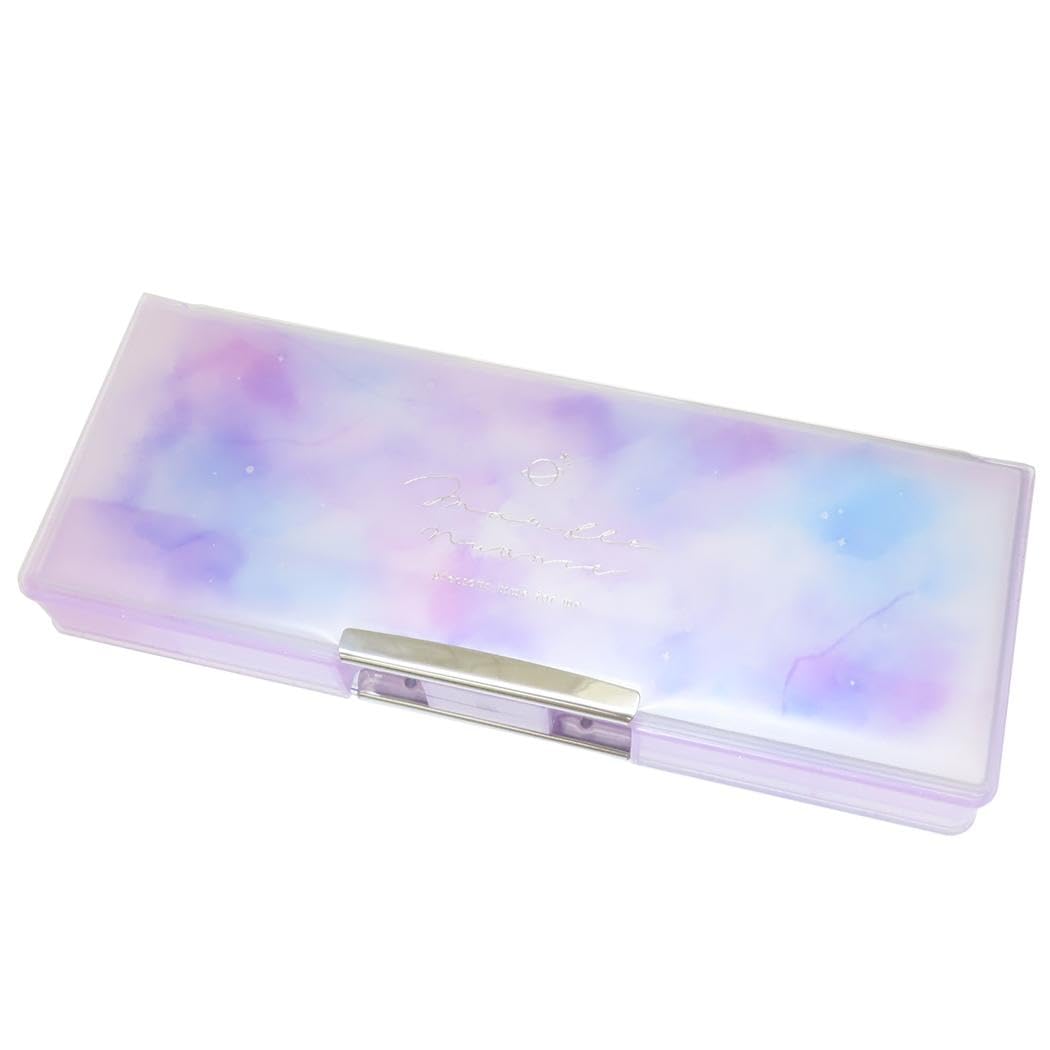 Q-LiA 93284 Cool Sheer Drop Soft Pencil Case Marble Nuance Pen Case