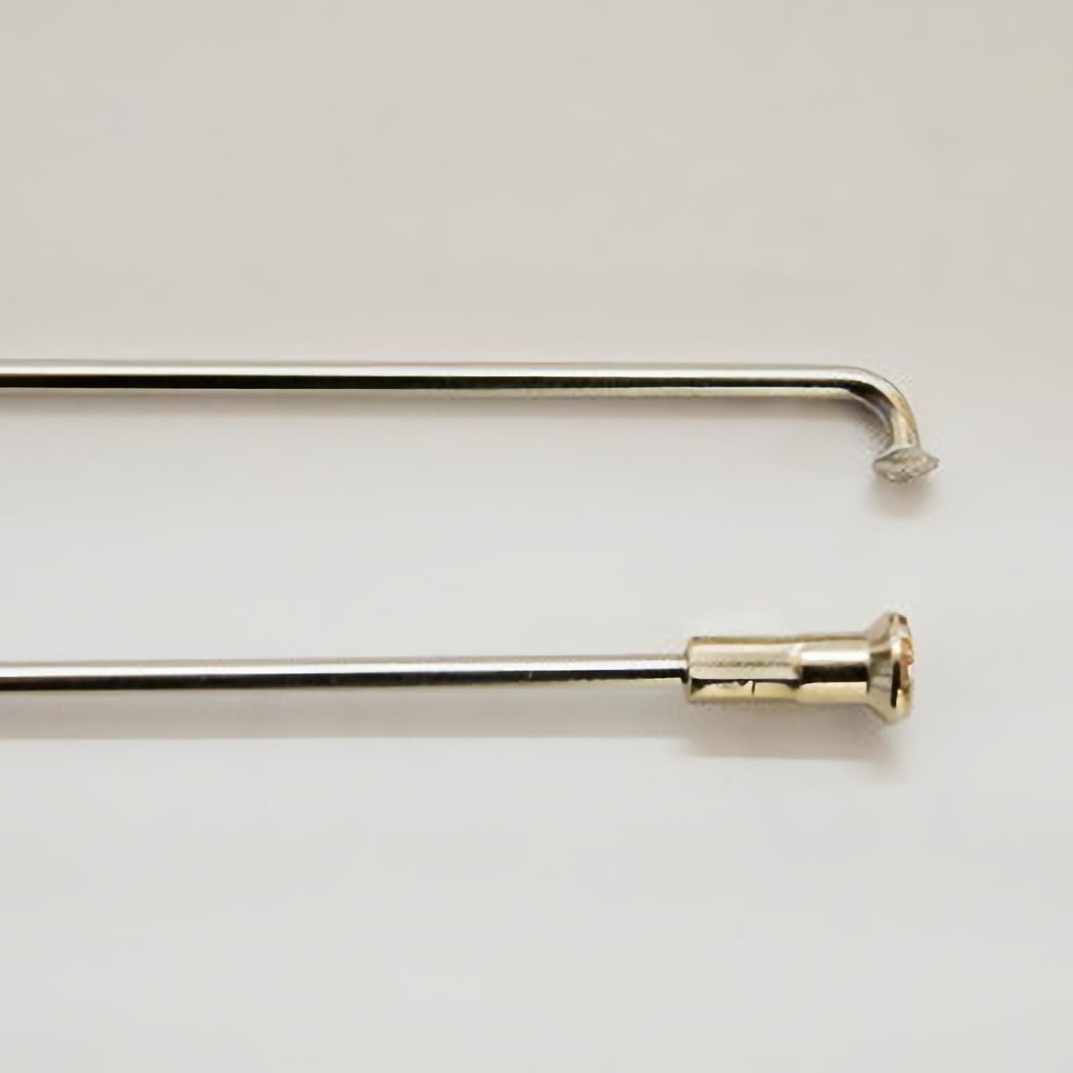Hoshi Spokes #14 Stainless Steel Spokes, Plain, 10.3 inches (262 mm), Pack of 18, Brass Nipple Included