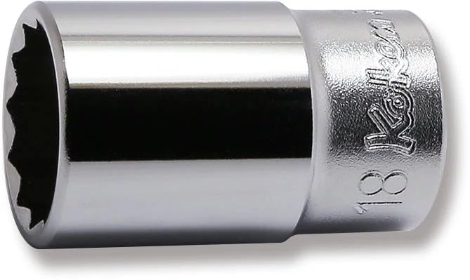 Ko-ken 3305X-18 3/8 Sq. Dr. Socket 18mm 12 point Length 40mm