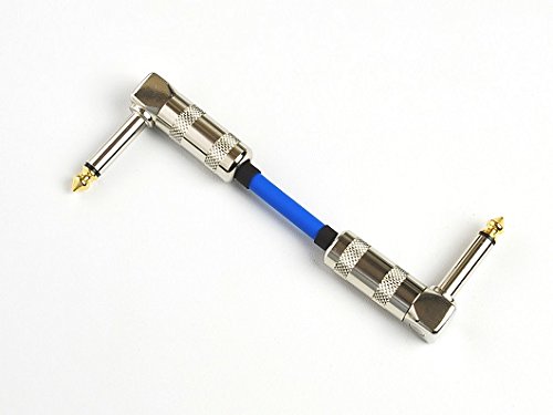 Cana of [Canare GS – 6] 8 cm L – L Shape (Crank) Patch Cable (Blue)