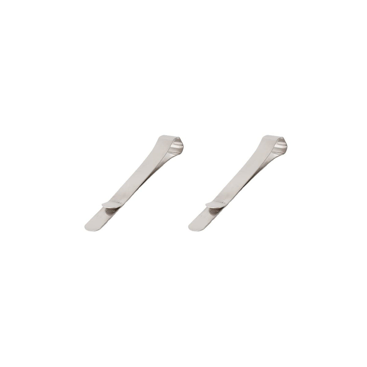 Slip-On Stainless Steel Clasp, Small, Set of 2, DAS-1201 Clip, Simple, Documents, Organization, Office, Fixtures, Stainless Steel