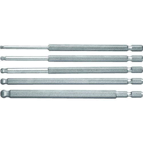 TRUSCO Hex Ball Point Long Bit THBAL-5SET