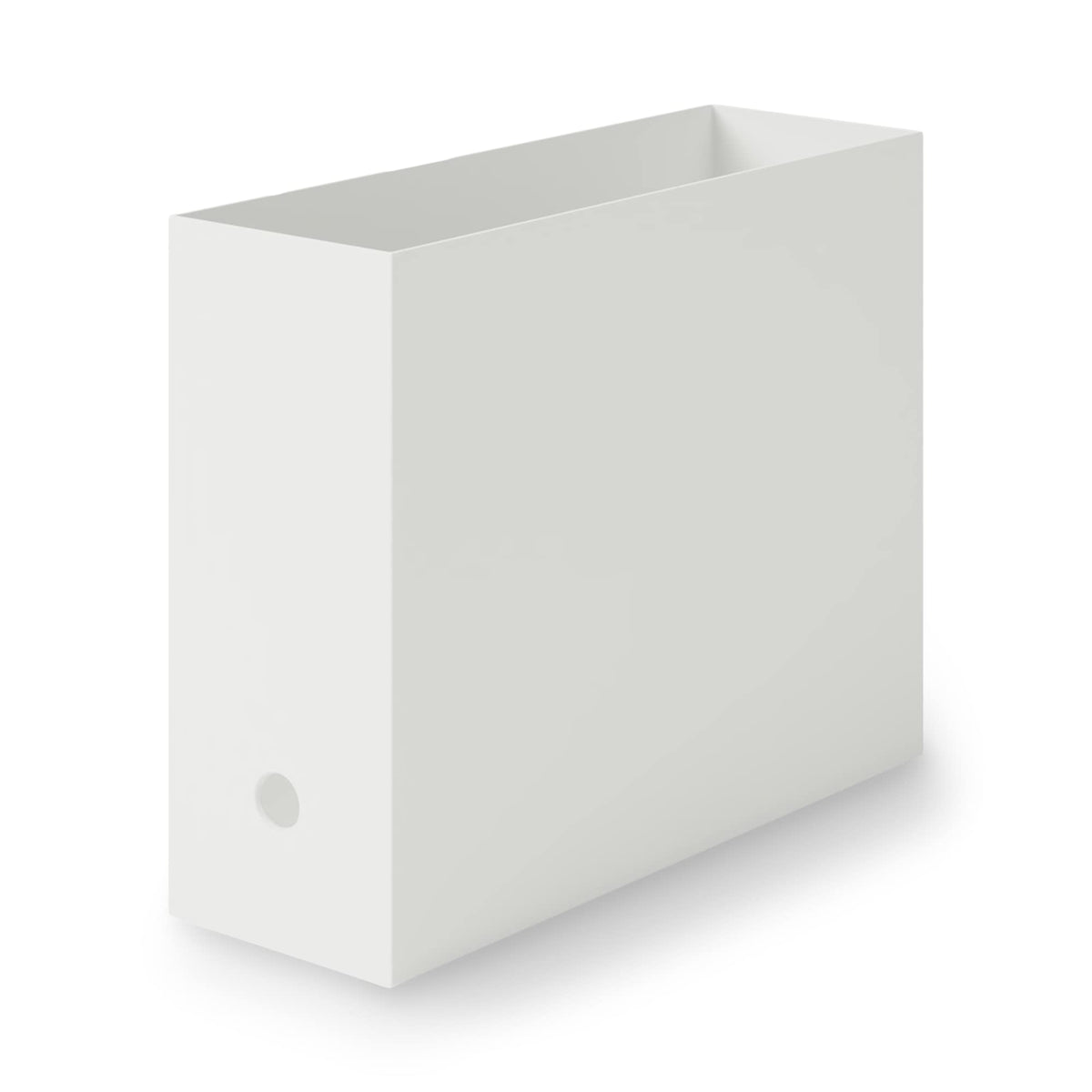 MUJI 83904364 Recycled Polypropylene File Box, Standard Type, White Gray, Approx. Width 3.9 x Depth 12.6 x Height 9.4 inches (10 x 32 x 24 cm)