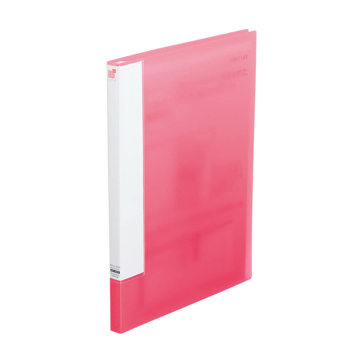 LIHIT LAB CUBE FIZZ Clear Book Side Bents A4/A3 Pink N6004-12