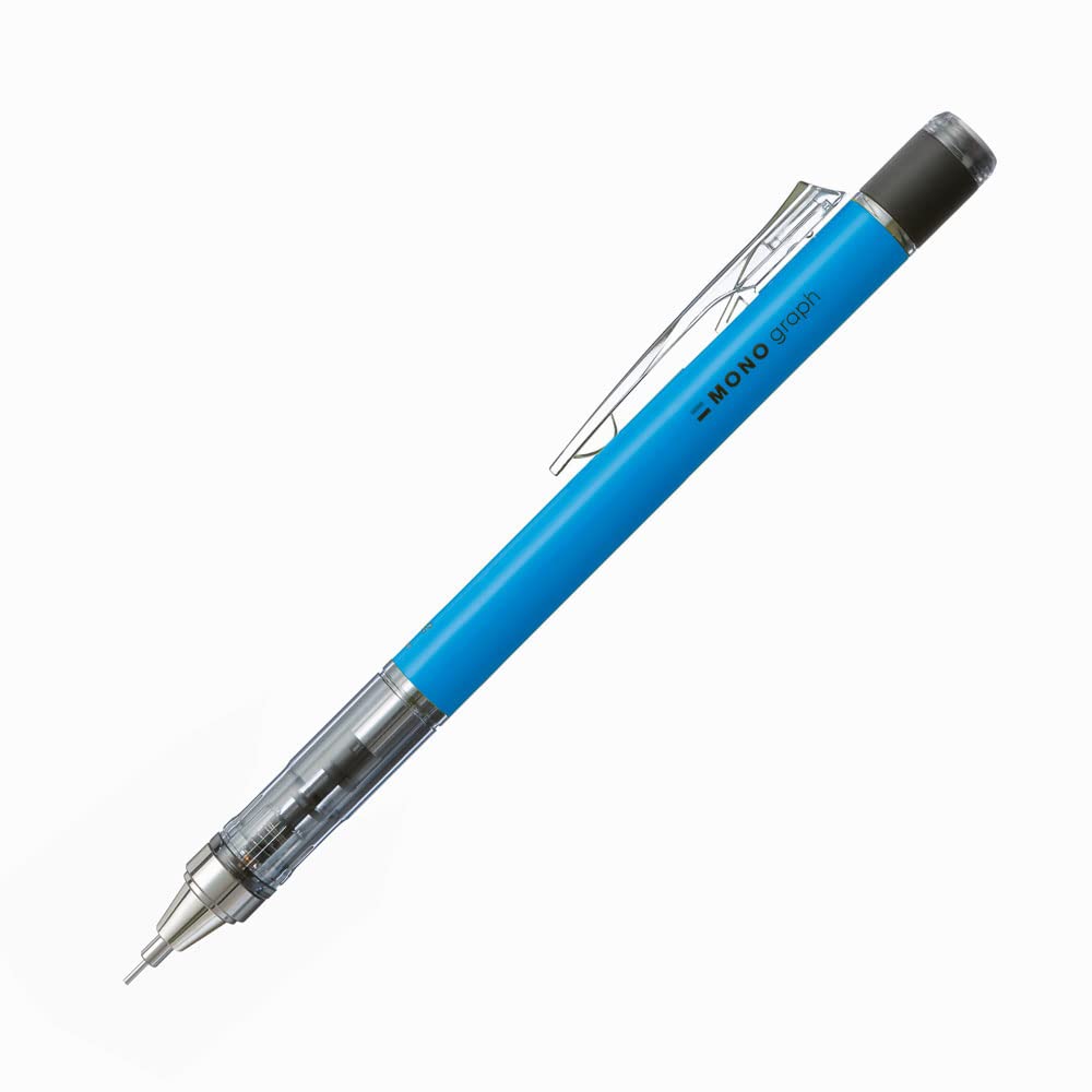 Tombow Mechanical Pencil, Monograph 0.5mm, Neon Blue (DPA-134B)