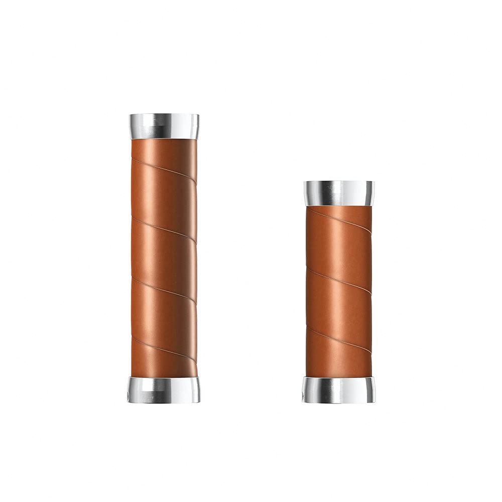 Brooks Slender Leather Grip Bicycle Leather Grip, Slender Leather Grip, Aged, 5.1 / 3.9 inches (130 / 100 mm), Leather Grip That Fits Your Hand