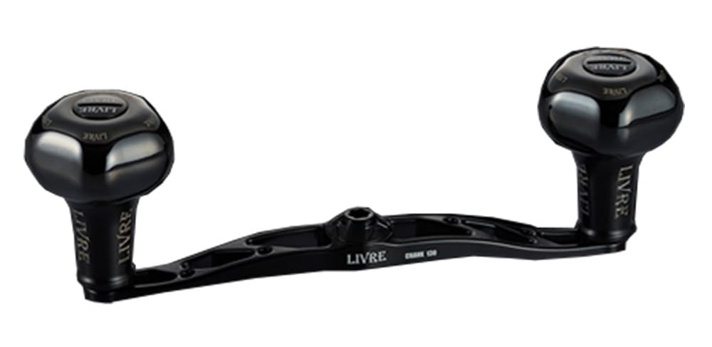 Livre 11581 Crank 130 (Crank 130) B-Series with PT35B Knob, Shimano Left Wind, All Black FLSK130-B35-BKBK