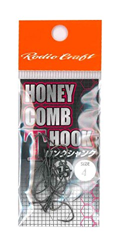Rodiocraft Honeycomb T Hook Long Shank #4 (Fluorine)