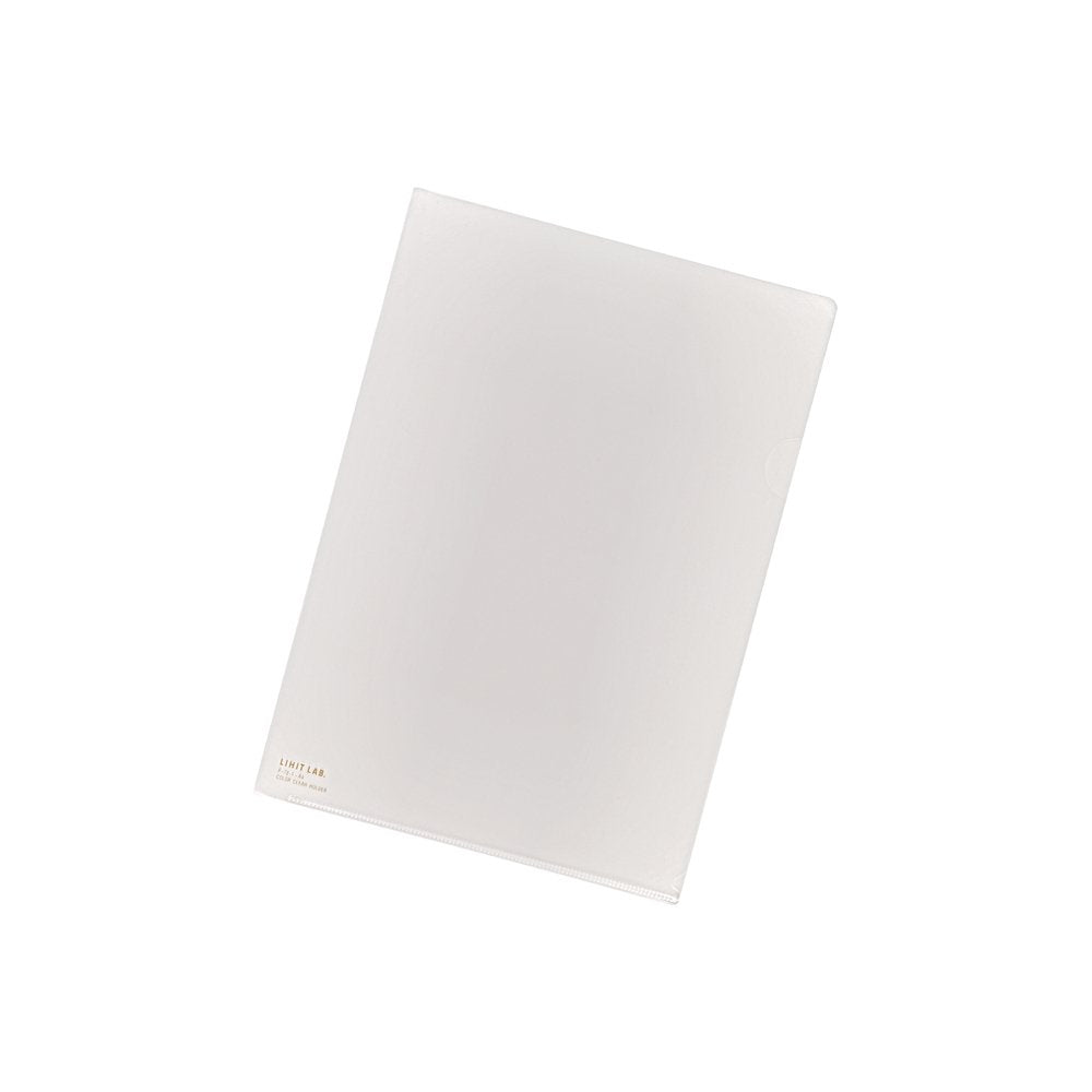 Lihit Lab., Inc. clear folder B5 milky white F76-1