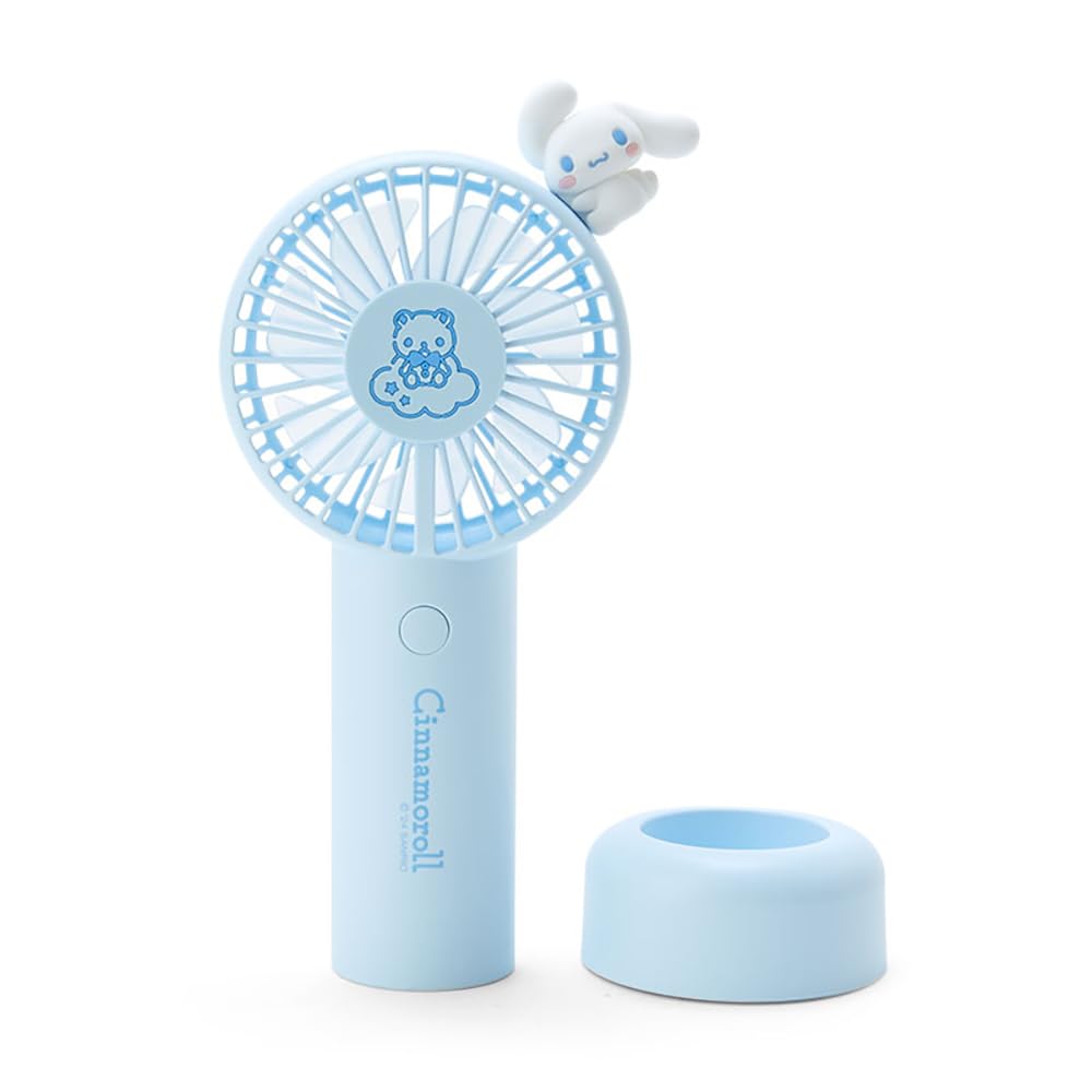 Sanrio Cinnamoroll 2-Way Fan - Cinnamoroll Character, 7.1 x 3.9 x 1.6 inches (18 x 10 x 4 cm)