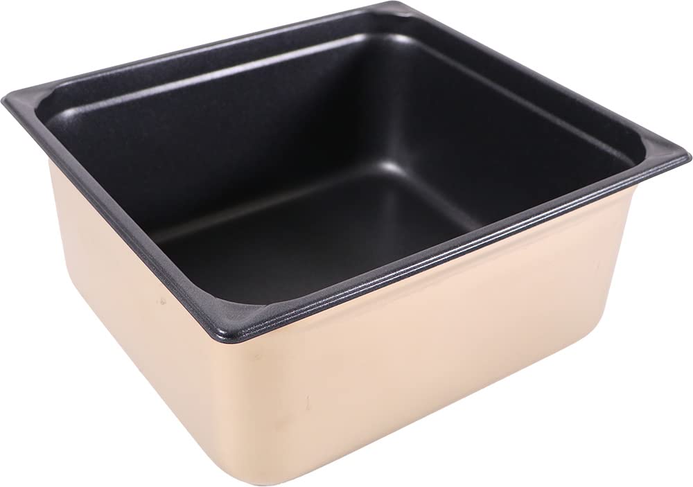 村の鍛冶屋 Kanda 034106 Non-Stick Hotel Pan, 2/3 (14.0 x 12.8 inches (35.4 x 32.5 cm), Depth 5.9 inches (15 cm), Capacity 3.8 gal (14.8 L), Commercial Use, HG 18-8, Stainless Steel