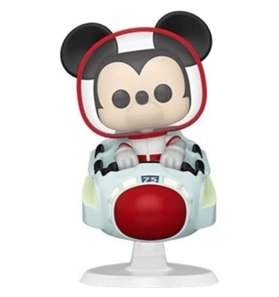 Funko POP Ride Super Deluxe Disney: Walt Disney World 50th - Mickey at The Space Mountain Attraction, Multicolor, Standard, (45343)