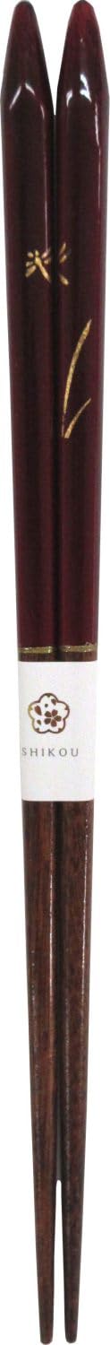 Aoba 252184 Natural Wood Chopsticks, Supreme Autumn Style, 8.3 inches (21 cm), Made in Japan, Dishwasher Safe