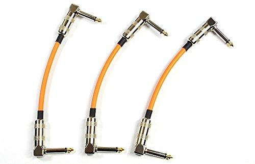 Karaoke Microphoneカナレ【 CANARE GS-6 橙 】 15cm L-L型 パッチケーブル 3本セット