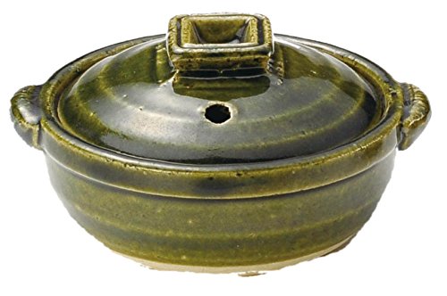 Santou Olibe Banko Ware 15557 Small Pot, Mini Pot, Delicacy, Diameter 3.5 Inches (9 cm), No. 3, Direct Fire, Tableware, Ceramic, Microwave Safe, Made in Japan, Includes Lid