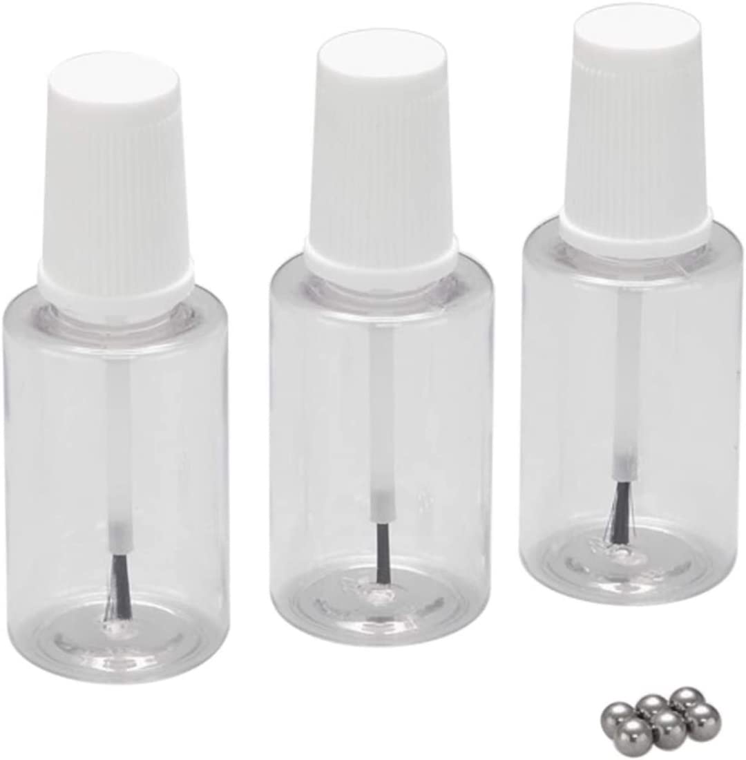 Wave Finish Products Series OF-087 Plastic Bottle with Brush, Fine Bottle/Small Brush, Paint Tool for Plastic Models