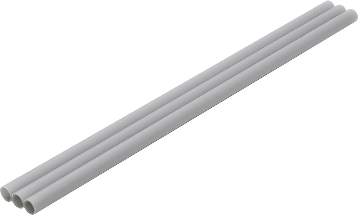 Wave Material Series OM-527 Plastic Pipe Gray Thin Outer Diameter 0.4 inches (9.0 mm), 3 Pieces, Hobby Material