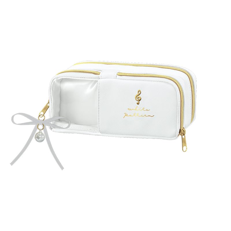 Crux 136644 Pencil Case, Color Pattern, White Pattern