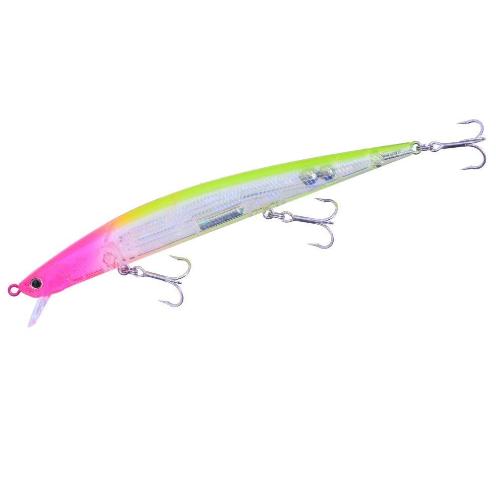 Duo Tide Minnow Slim 140 Fryer #CLA0602 Clear Pink Head Chart