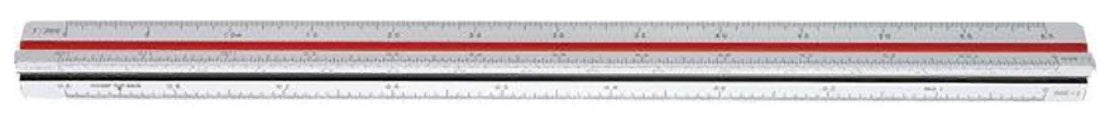 Uchida 1-882-0316 Triangular Scale, New Type, for Civil Engineering and Registration