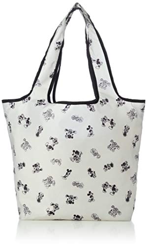 Sifle ECO0408 DN10 Character Folding Eco Bag, Mickey Sketch Beige