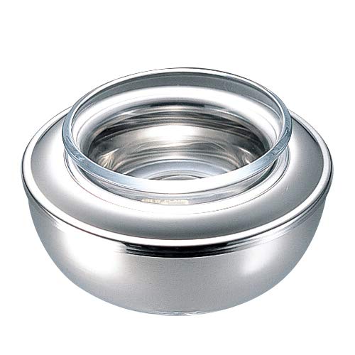 三宝産業 Sanpo Sangyo 03080060 Serving Cutlery, Silver, 5.3 inches (13.5 mm) x Height 2.2 inches (5.5 cm), Royal Supreme Server with Glass