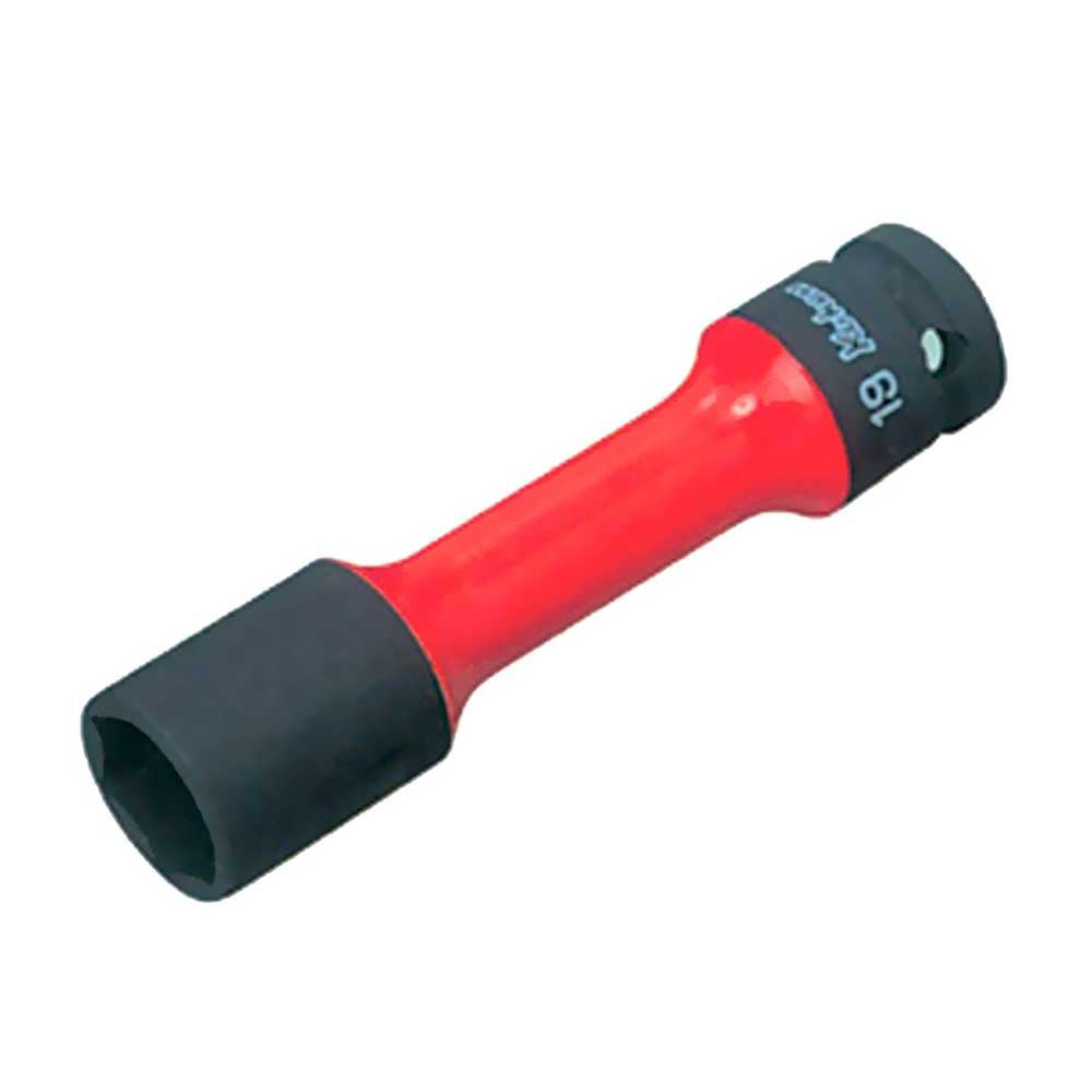 Ko-ken 14145PM.110-19 1/2 Sq. Dr. Wheel Nut Socket 19mm Extra Thin walled Length 110mm Color coded Protector