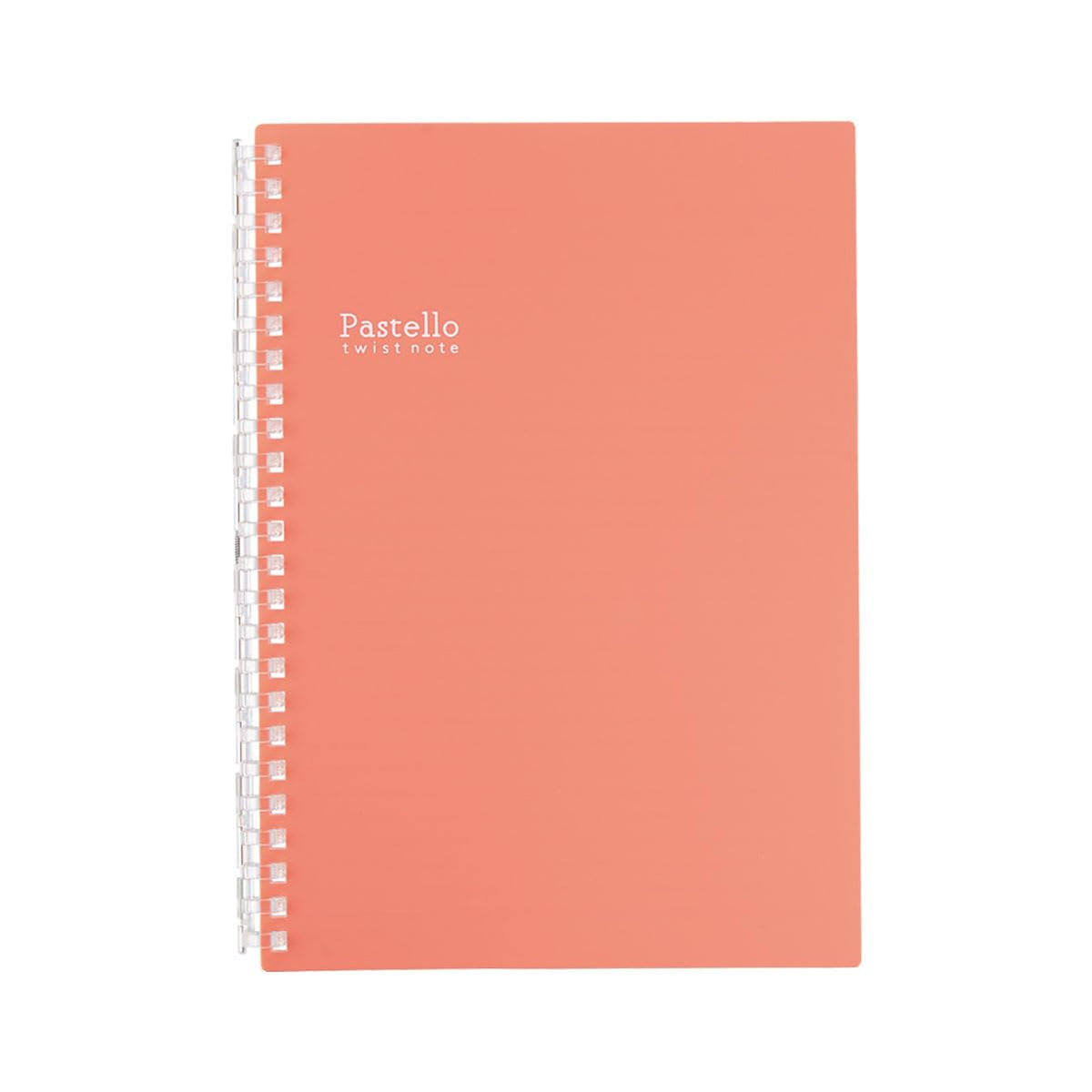 LIHIT LAB. Pastello Refillable Note Book (Journal), Lined Paper, 8.3×6.1 inches, Orange (N1958-3)