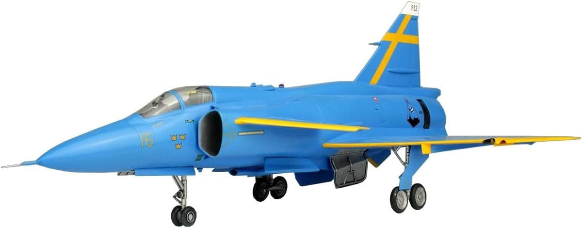 Platz TPA-35 1/48 Swedish Air Force JA37 Jaktovigen Blue Peter Swedish Air Force 75th Anniversary Paint Machine with Exclusive Etching Parts Included
