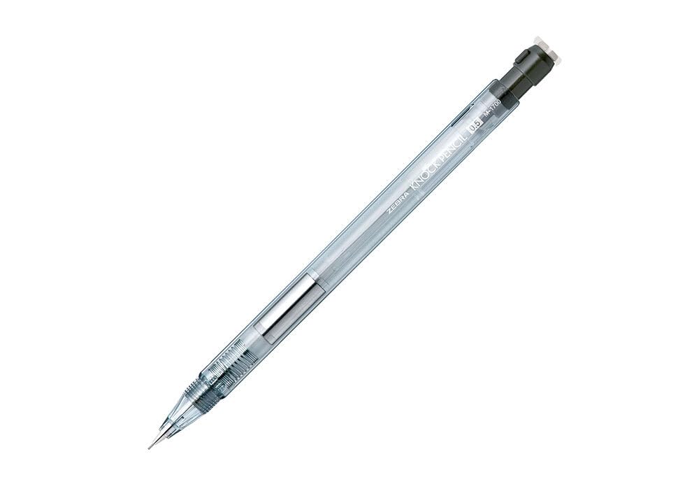 Zebra Knock Mechanical Pencil • 0.5mm • Clear [M-1700], MA117-