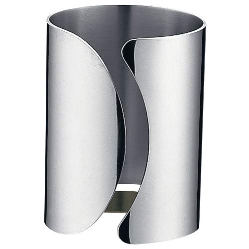 三宝 Industrial Tabletop Supplies Silver 6 φ X H9 cm Napkin Stand Wave D 03335025