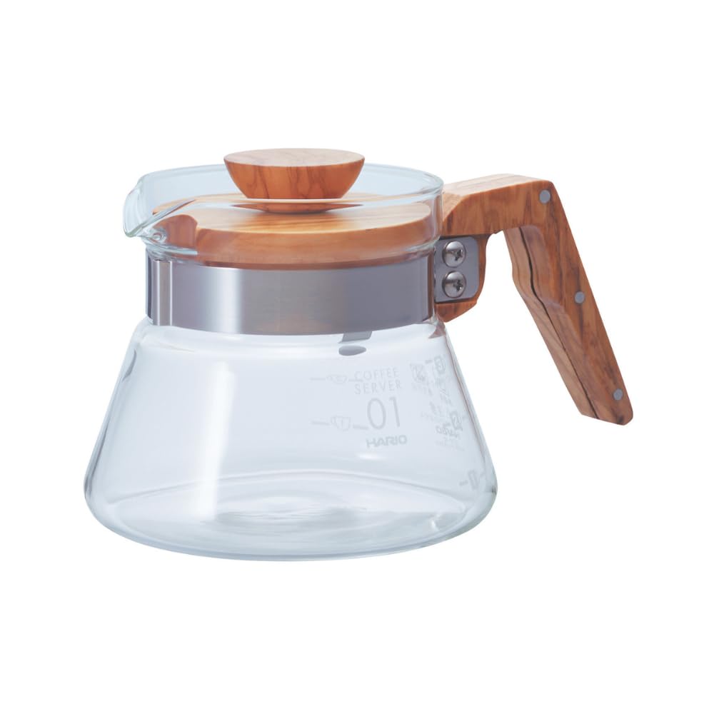Hario V60 Olive Wood Coffee Server, 400ml