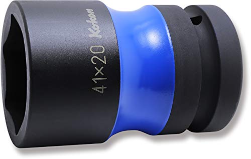 Ko-ken PW8P-41X20 1 Sq. Dr. Rear Wheel Nut Socket 41 x 20mm Hex x Square 87mm Color coded