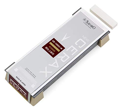 Suehiro whetstone NEW CERAX CR-10003-W Home size sharpening stone #10000, Non-soaking stone: 7.20 x 2.48 x 0.78 "