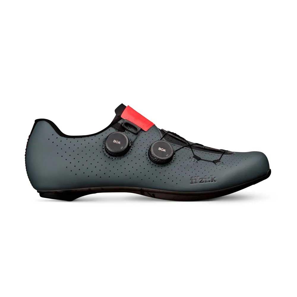 Fizik Vento Infinito Carbon 2 Gray/Coral 43.5 (10-10.5 US), Road Bike Racing Carbon Shoes