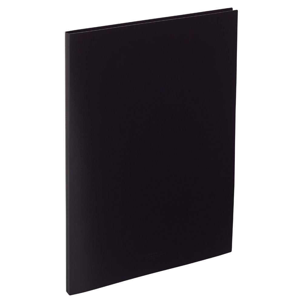 Lihit Lab N5049-24 Clear Book, Interchangeable, B3L, 55 Holes, 10 Pockets, Black