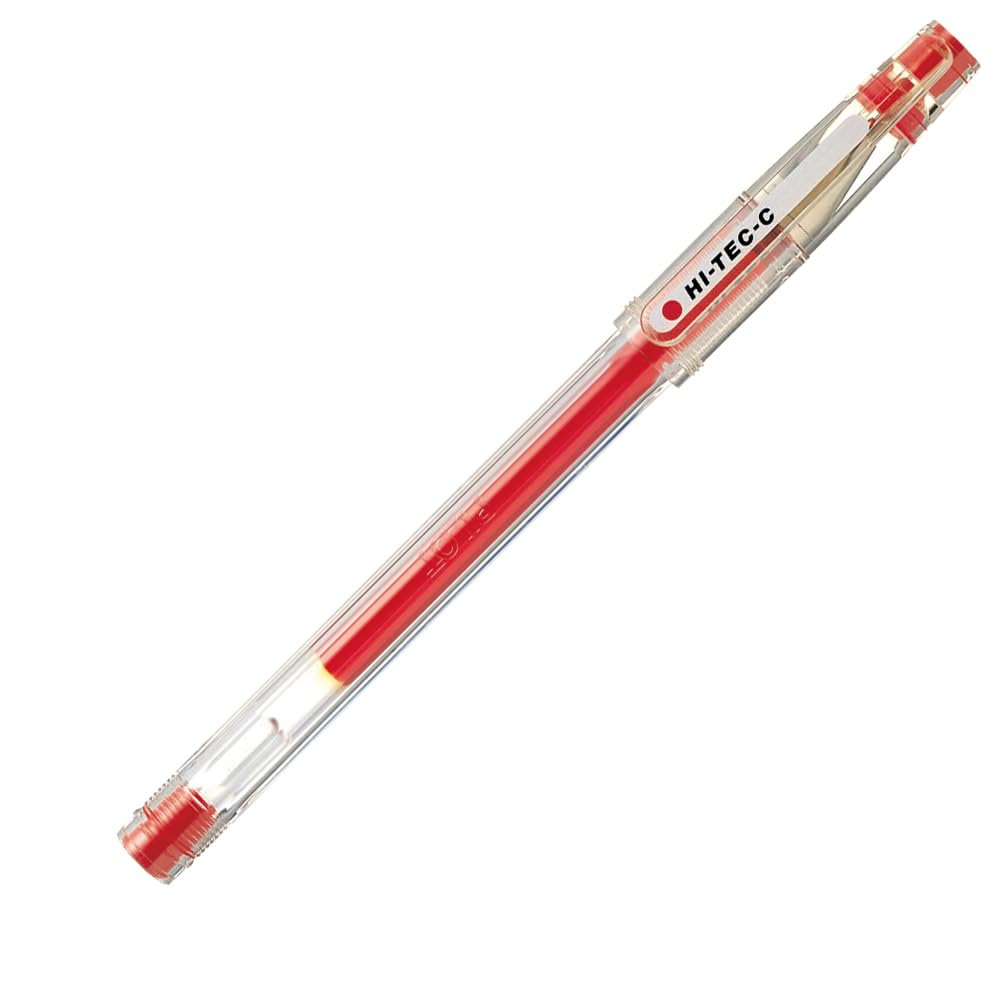 Pilot Gel Ballpoint Pen, Hi-Tec-C 03, Extra Fine, Red (LH-20C3-R)