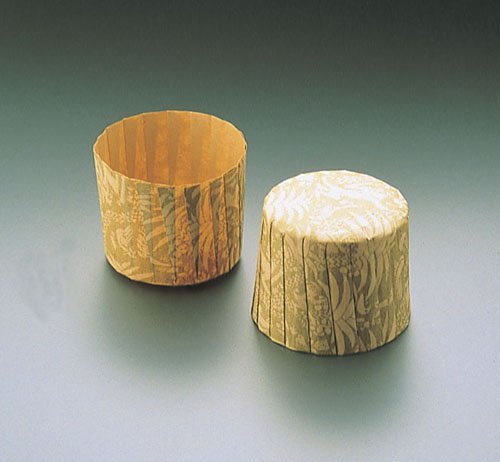 Tenman Paper ITM-103 Muffin Cups, Unbleached Craft, Resin Lami, Japan (80 Sheets) WMH19103