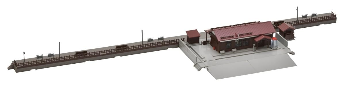 TOMIX 4251 N Gauge Wooden Station Building Set, Cold Area, Diorama Supplies