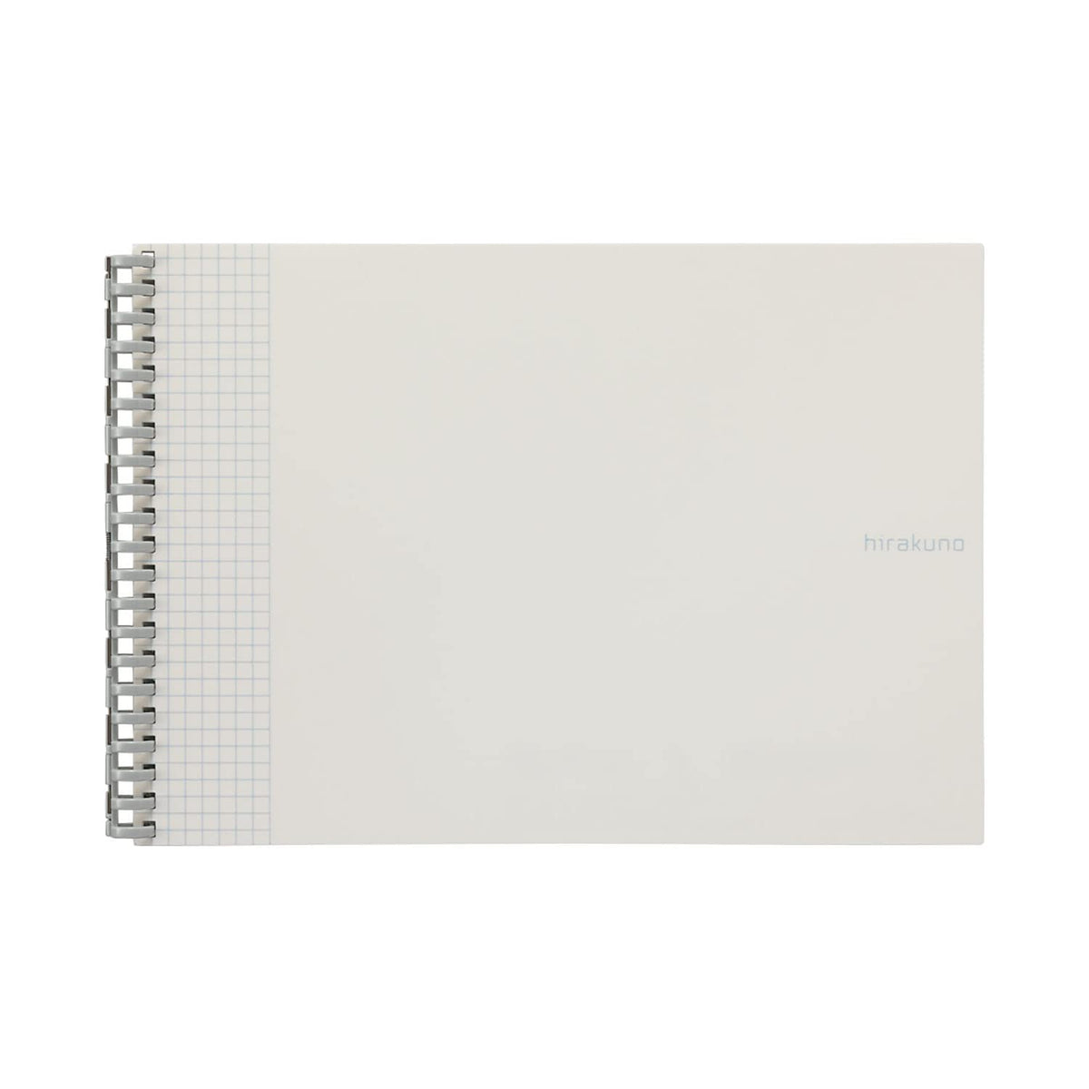 Lihit Lab N1676-0 Open Ring Notebook, Twist Notebook, Semi B5E, Hirakuno, E-Shape, 21 Holes, White