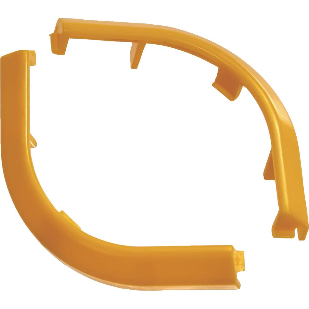 Trusco Nakayama HNESTA-10-CPY Nesting Stacking Container, 2.8 gal (10 L), Corner Parts, Yellow
