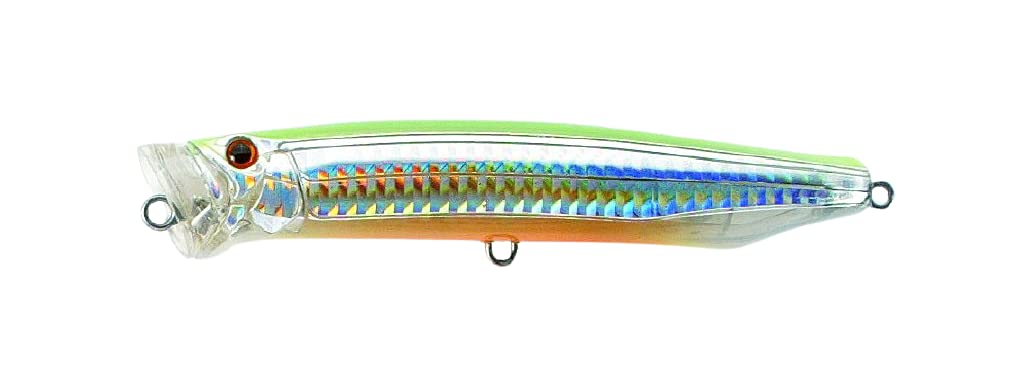 TackleHouse Popper Contact Feed Popper 3.9 inches (100 mm) 0.8 oz (22 g) Chartback Orangeberry Slit HG #02 CFP100 Lure