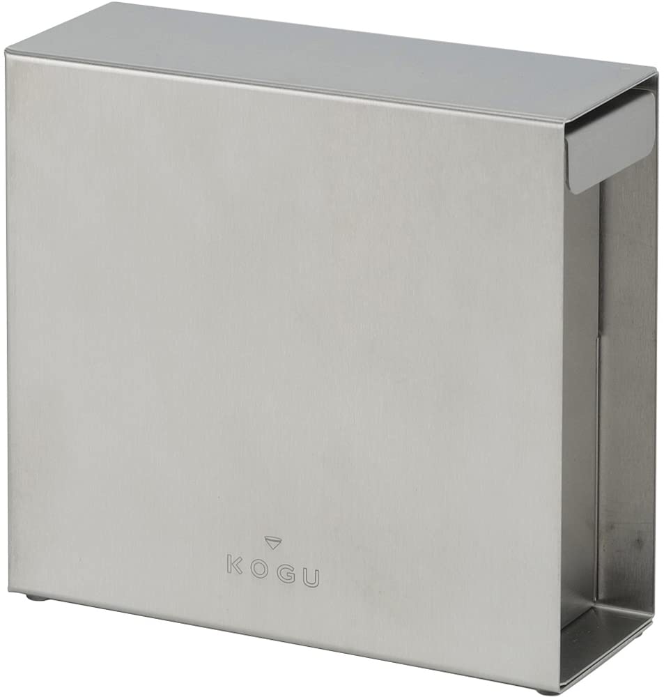 下村企販 KOGU 44585 Tsubamesanjo Coffee Filter Case, Stainless Steel, [Made in Japan] Dust Guard with Lid, For 1-2 Cups, 2-4 Cups, Conical, Trapezoid, Storage of 100 Pieces, Dividers Included