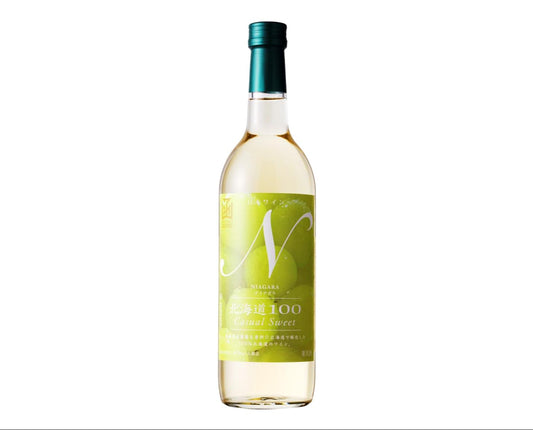 Hakodae Wan Hokkaido 100 Niagara White Wine Sweet Mouth Japan 24.3 fl oz (720 ml)