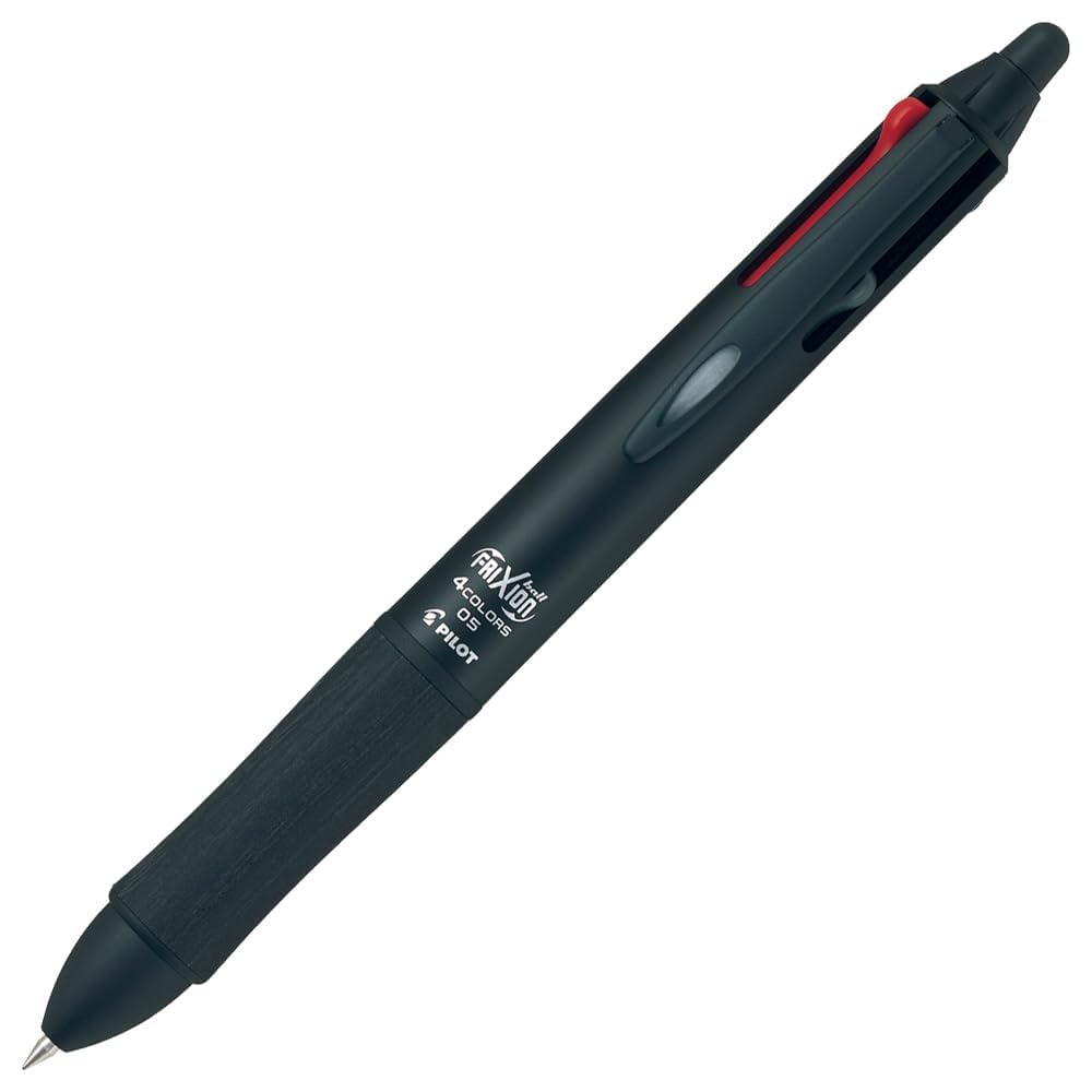 Pilot 4 Color Ballpoint Pen, Frixion Ball 4, LKFB-3SEF-B, 0.5mm, Black